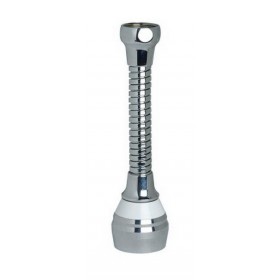 Moins Cher Paille tuyau d'aération Biflex cm.15 22x1f avec des robinets d'eau et aérateur, laiton chromé, double couture.