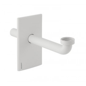 Moins Cher Set de finition synthétique Blanc pour bâti-support Duofix lavabo
