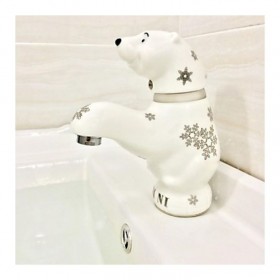 Prix Compétitif Robinet de lavabo en forme d'ours en céramique