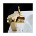 Prix Compétitif Robinet d'évier cascade avec mitigeur, style traditionnel et finition dorée - 2