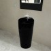 Moins Cher Vasque à trou de trop-plein/robinet céramique Noir pour salle de bain HDV04221 - 0