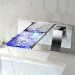 Prix Compétitif Robinet lavabo mural LED sophistiqué en chromé poli - 0