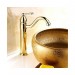 Prix Compétitif Robinet de lavabo dorée fini en laiton, robinet de style traditionnel avec poignée unique - 1