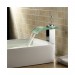 Prix Compétitif Robinet lavabo à bec en verre incurvé, avec jet à effet de cascade, design contemporain - 3