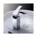 Prix Compétitif Robinet de lavabo à bec plat incliné, robinet style contemporain fini en chrome - 2