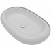 Moins Cher Hommoo Lavabo en forme ovale Céramique 63 x 42 cm Blanc HDV03666 - 1