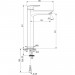 Prix Compétitif Ideal Standard Tesi mitigeur de lavabo avec bec haut (A6575AA) - 1