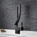 Prix Compétitif Robinet lavabo mitigeur contemporain style unique en laiton solide Noir - 0