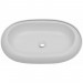 Moins Cher Hommoo Lavabo en forme ovale Céramique 63 x 42 cm Blanc HDV03666 - 3