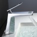 Prix Compétitif Robinet lavabo mitigeur contemporain avec bec en cascade en laiton solide - 3