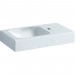 Moins Cher Keramag iCon xs lavabo 53x31cm, blanc, étagère droite, Coloris: Blanc, avec KeraTect - 124053600 - 0