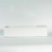 Moins Cher Lave main Rectangulaire Gain de place Droite - Céramique Blanc - 38x15 cm - Minimalist - 3