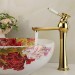 Prix Compétitif Robinet salle de bain couleur dorée finition en laiton poli, robinet muni d'une poignée - 1