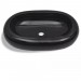 Moins Cher Topdeal VDTD04198_FR Vasque ovale céramique Noir pour salle de bain - 3
