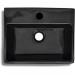 Moins Cher Vasque rectangulaire à trou Noir en céramique pour salle de bain HDV04219 - 3