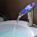 Prix Compétitif Robinet lavabo contemporain LED à capteur automatique eau froide en nickel brossé - 0