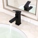 Prix Compétitif Robinet lavabo mitigeur moderne en noir solide - 4