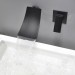 Prix Compétitif Robinet lavabo mural sophistiqué à poignée unique en noir solide - 1