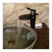 Prix Compétitif Robinet de lavabo cascade de couleur noir avec large embouchure, finition en bronze huilé - 0
