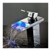 Prix Compétitif Robinet salle de bain LED à couleur variables, style contemporain fini en chrome - 0