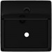 Moins Cher Vasque rectangulaire à trou Noir en céramique pour salle de bain HDV04219 - 2