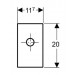 Moins Cher Set de finition synthétique Blanc pour bâti-support Duofix lavabo - 1