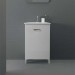 Moins Cher Xilon Nanco - Bac à laver avec meuble cm 50x50. Blanc. (code 2255) - 0