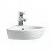 Moins Cher Laufen PRO B Coin lavabo, 1 trou pour robinet, avec trop-plein, 440x380, blanc, Coloris: Blanc - H8169580001041 - 0