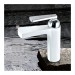 Prix Compétitif Robinet d'évier mitigeur peint en blanc, un robinet à poignée unique et style contemporain - 0