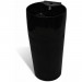 Moins Cher Vasque à trou de trop-plein/robinet céramique Noir pour salle de bain HDV04221 - 1