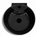 Moins Cher Vasque à trou de trop-plein/robinet céramique Noir pour salle de bain HDV04221 - 3