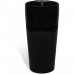 Moins Cher Vasque à trou de trop-plein/robinet céramique Noir pour salle de bain HDV04221 - 2