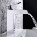 Prix Compétitif Robinet lavabo mitigeur moderne avec bec en cascade en laiton solide - 1
