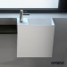 Moins Cher Lave-mains suspendu en Solid surface 40 cm - Palma G - 2