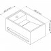 Moins Cher Lave-mains rectangle SOLICE - Blanc - 50x30cm - Solid Surface - Sans trop plein - 2