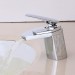 Prix Compétitif Robinet lavabo mitigeur moderne avec bec en cascade en chromé - 4