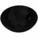 Moins Cher Bassin d'évier rond céramique Noir pour salle de bain HDV04207 - 1