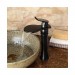 Prix Compétitif Robinet de lavabo cascade de couleur noir avec large embouchure, finition en bronze huilé - 1