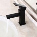 Prix Compétitif Robinet lavabo mitigeur moderne en noir solide - 2
